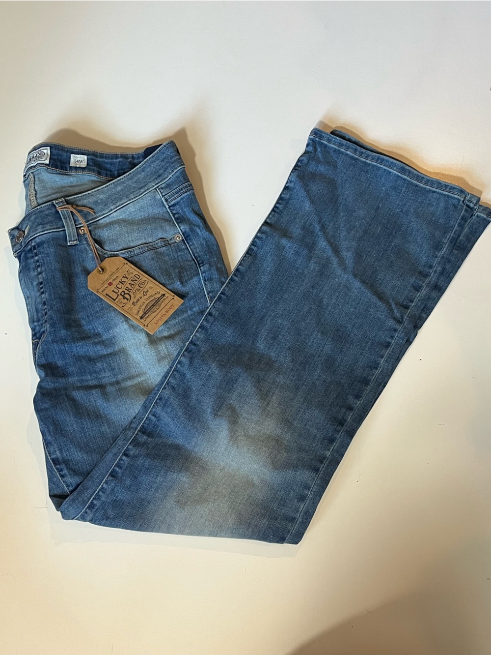 Lucky Brand Lolita Bootcut Denim Jeans 14W Curvy